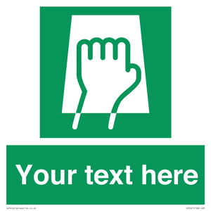 Custom Push Pad Sign